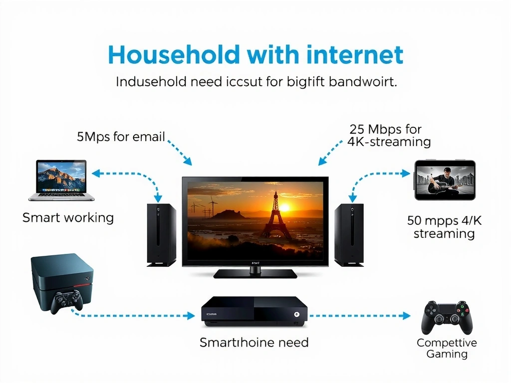 Diagramma dei dispositivi e dei requisiti di banda